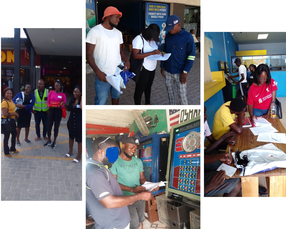 Project team in Namibia collecting data